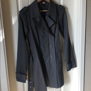 Classic grey trench coat